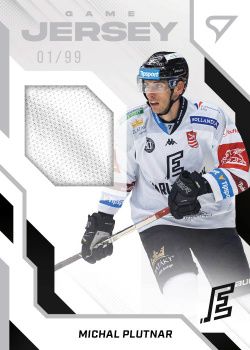 Michal Plutnar Karlovy Vary Tipsport ELH 2022/23 SportZoo 1. serie Game Jersey /99 #GJ-MP